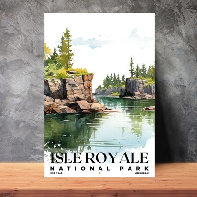 Isle Royale National Park Poster, Travel Art, Office Poster, Home Decor | S4 - image2
